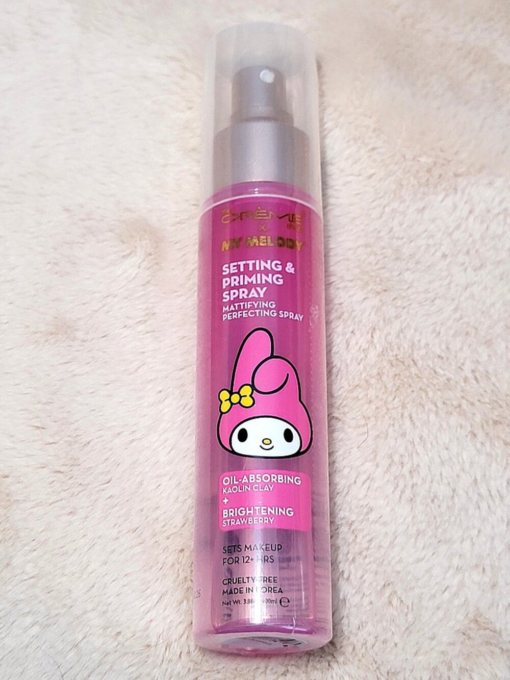 The Crème Shop x My Melody Long Last Setting & Oil Absorbing Prime Spray NEW #E